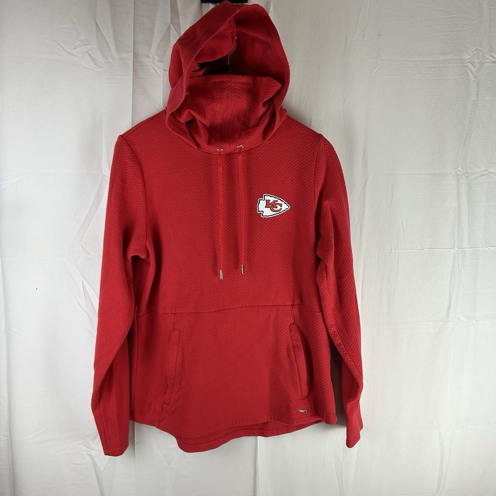 Kansas City Chiefs MSX By Michael Strahan Womens Medium Amelia Turtleneck Hoodie